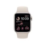 Apple Watch SE (2nd Gen) [GPS 40mm] Smart Watch w/Starlight Aluminum Case & Starlight Sport Band – S/M. Fitness & Sleep Tracker, Crash Detection, Heart Rate Monitor, Retina Display, Water Resistant