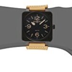 Bell & Ross Men’s BR01-92-HERITAGE Avation Watch with Brown Strap