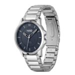 HUGO #First Men’s Quartz Stainless Steel and Link Bracelet Casual Watch, Color: Silver (Model: 1530186)