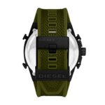 Diesel DZ4549 Black Dial Military Green Nylon/Silicone Band Mega Chief Men’s Analog-Digital Watch