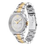 COACH 14503143 Silver Dial Two-Tone Gold/Silver Stainless Steel Bracelet Ladies Boyfriend 34mm Watch