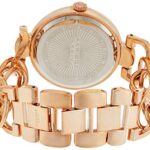 Akribos XXIV Women’s Lady Diamond Watch – 14 Genuine Diamonds On a Mother-of-Pearl Dial with Chain Link Bracelet Watch – AK645 (Rose Gold)