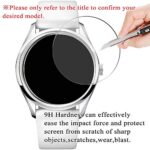 Synvy [3 Pack] Tempered Glass Screen Protector, Compatible with JACQUES LEMANS 111777D1 9H Film Smartwatch Smart Watch Protectors