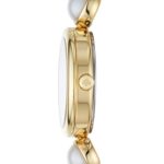 Kate Spade New York Women’s Monroe Three-Hand Pearl and Gold-Tone Stainless Steel Bracelet Watch (KSW1687)