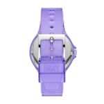 DKNY Women’s Chambers Quartz Nylon and Silicone Three-Hand Casual Watch, Color: Periwinkle (Model: NY6644)