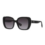 BURBERRY HELENA BE 4371 30018G Black Plastic Square Sunglasses Grey Gradient Lens