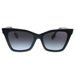 BURBERRY Elsa BE 4346 39428G Black Plastic Square Sunglasses Grey Gradient Lens