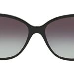 BURBERRY BE 4216 30018G Black Plastic Cat-eye Sunglasses Grey Gradient Lens