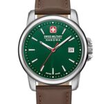 Swiss Military Men’s Quartz Watch with Stainless Steel Strap, Brown, 20 (Model: 06-4230.7.04.006)