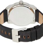 Diesel Men’s Armbar Stainless Steel and Leather Casual Watch, Color: Silver-Tone, Brown (Model: DZ1782)