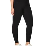 Juicy Couture Women’s Essential High Waisted Cotton Legging, Deep Black, Large