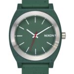 NIXON Time Teller OPP A1361 – Olive Speckle -100m Water Resistant Unisex Analog Fashion Watch (40mm Watch Face, 20mm PU/Rubber/Silicone Band)
