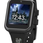 Accutime Kids Harry Potter Educational Learning Touchscreen Black Smart Watch Toy with Black Strap for Girls, Boys, Toddlers – Selfie Cam, Games, Alarm, Calculator, Pedometer (Model: HP4096AZ)
