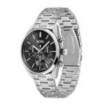 BOSS Men’s Quartz Watch with Stainless Steel Strap, Silver, 22 (Model: 1513871)