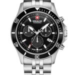 Swiss Military Hanowa Unisex-Adults Analogue Quartz Watch with Stainless Steel Strap 06-5331.04.007, Silver, One Size, Bracelet