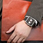 MEGIR Men’s Rectangle Business Work Analogue Quartz Chronograph Luminous Sport Wrist Watch with Leather Strap 2182 Black