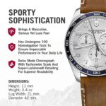 Victorinox FieldForce Classic Chrono – Wristwatch and Timepiece for Men – White Dial and Brown Leather Strap