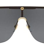 Gucci gg0291s 100% Authentic Mens Sunglasses Gold 001