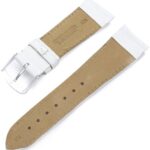 Hadley-Roma 10mm ‘Women’s’ Leather Watch Strap, Color:White (Model: LSL725RT 100)