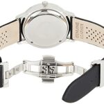 Emporio Armani Men’s Stainless Steel Quartz Watch with Leather Strap, Black, 20 (Model: AR0382)