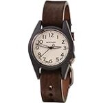 BERTUCCI M-2RA Women’s Field Watch | Sand Dial | Toscano Brown Leather Band | Black Case