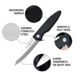 Swiss Eagle Defender Folding Knife EDC 3.62″ Steel Balde G10 Tactical Handle Pocket Knife