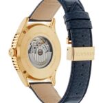 Versace Aiakos Collection Luxury Mens Watch Timepiece with a Blue Strap Featuring a IP Yellow Gold Case and Blue Dial