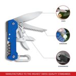 Swiss Eagle Camper Multi-Tool Pocket Knife with 6 Functions