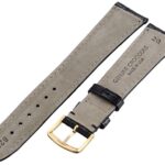 Hadley-Roma Men’s 18mm Leather Watch Strap, Color:Black (Model: MSM822RA-180)