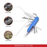 Swiss Eagle Compact Multi-Tool Army Knife – Packs 12 Tools In Your Pocket