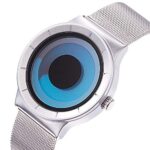 SINOBI Fashion Futuristic Cool Watch Men Original No Hands Design Watch Men Steel Mesh Men’s Watch Relogio Masculino Creative Quartz Wristwatch