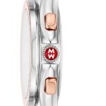 MICHELE MWW27E000024 Cape Rose Gold/Silver Chronograph Dial Pink Silicone Band Women’s Watch