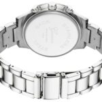 Gosasa Luxury Unisex Crystal Diamond Watches Quartz Digital Calendar Rose Gold Silver Stainless Steel Watch (Silver)