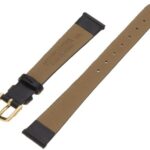 Hadley-Roma Women’s 13mm Leather Watch Strap, Color:Black (Model: LSL702LA 130)