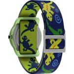 Timex Boys T72881 Time Machines Green Geckos Elastic Fabric Strap Watch
