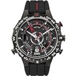Timex Men’s T2N720 Intelligent Quartz Tide Temp Compass Black Silicone Strap Watch