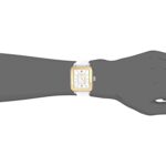 MICHELE Women’s Deco Sport Watch White Embossed Silicone/Two-Tone Case/Silver White Sunray One Size