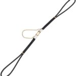 Hadley-Roma Women’s LB1021LYRE Vintage Ring-End Black Cord Gold Watchband