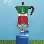 Bialetti – Moka Express Italia Collection: Iconic Stovetop Espresso Maker, Makes Real Italian Coffee, Moka Pot 6 Cups (9 Oz – 270 Ml), Aluminium, Colored in Red Green Silver