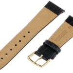 Hadley-Roma Women’s 12mm Leather Watch Strap, Color:Black (Model: LSL135RA-120)