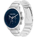 Calvin Klein Men’s Quartz 25200293 Stainless Steel and Link Bracelet Watch, Color: Silver