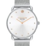 Coach Women’s Elliot Mesh Bracelet Watch | Elegance and Sophistication Style Combined | Premium Quality Timepiece for Everyday Style (Model 14504207)