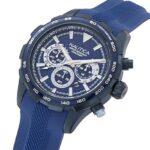 Nautica Men’s NAPNSF305 NST Chrono Blue Silicone Strap Watch
