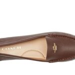 Coach Women’s Marley Leather Driver Loafer Flat, Maple, 8.5