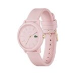 Lacoste 12.12 Women’s Quartz Plastic and Silicone Strap Watch, Color: Pink (Model: 2001213)