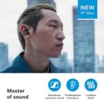 Sennheiser MOMENTUM True Wireless 4 Smart Earbuds with Bluetooth 5.4, Crystal-Clear Sound, Comfortable Design, 30-Hour Battery Life, Adaptive ANC, LE Audio and Auracast – Black Copper