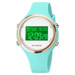 Gosasa Outdoor Sport Watches Alarm Clock 5Bar Waterproof LED Digital Watch (Blue)