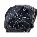 Diesel Men’s 59mm Mega Chief Quartz Stainless Steel Chronograph Watch, Color: Black (Model: DZ4283)